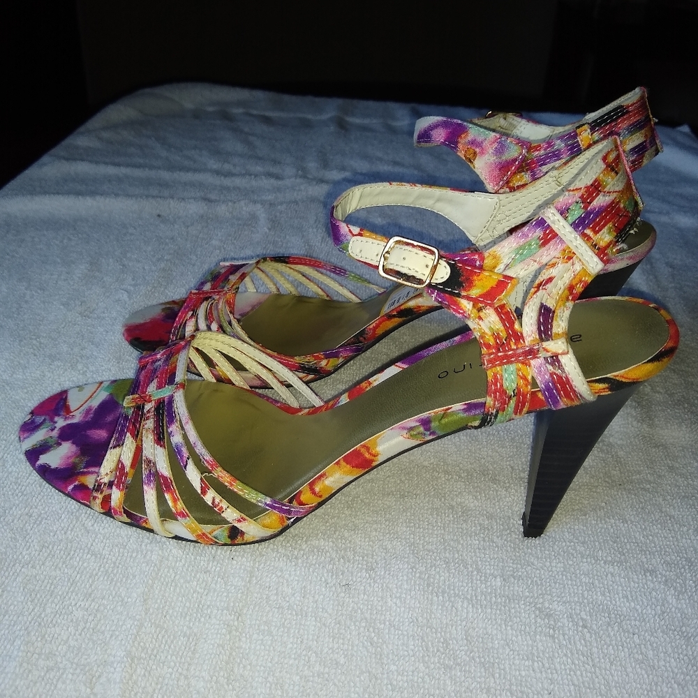 Ann Marino "Mister" heels, color Citrus